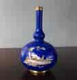 Chamberlain Worcester vase, blue ground with white scenes reserved, c.1845.-0
