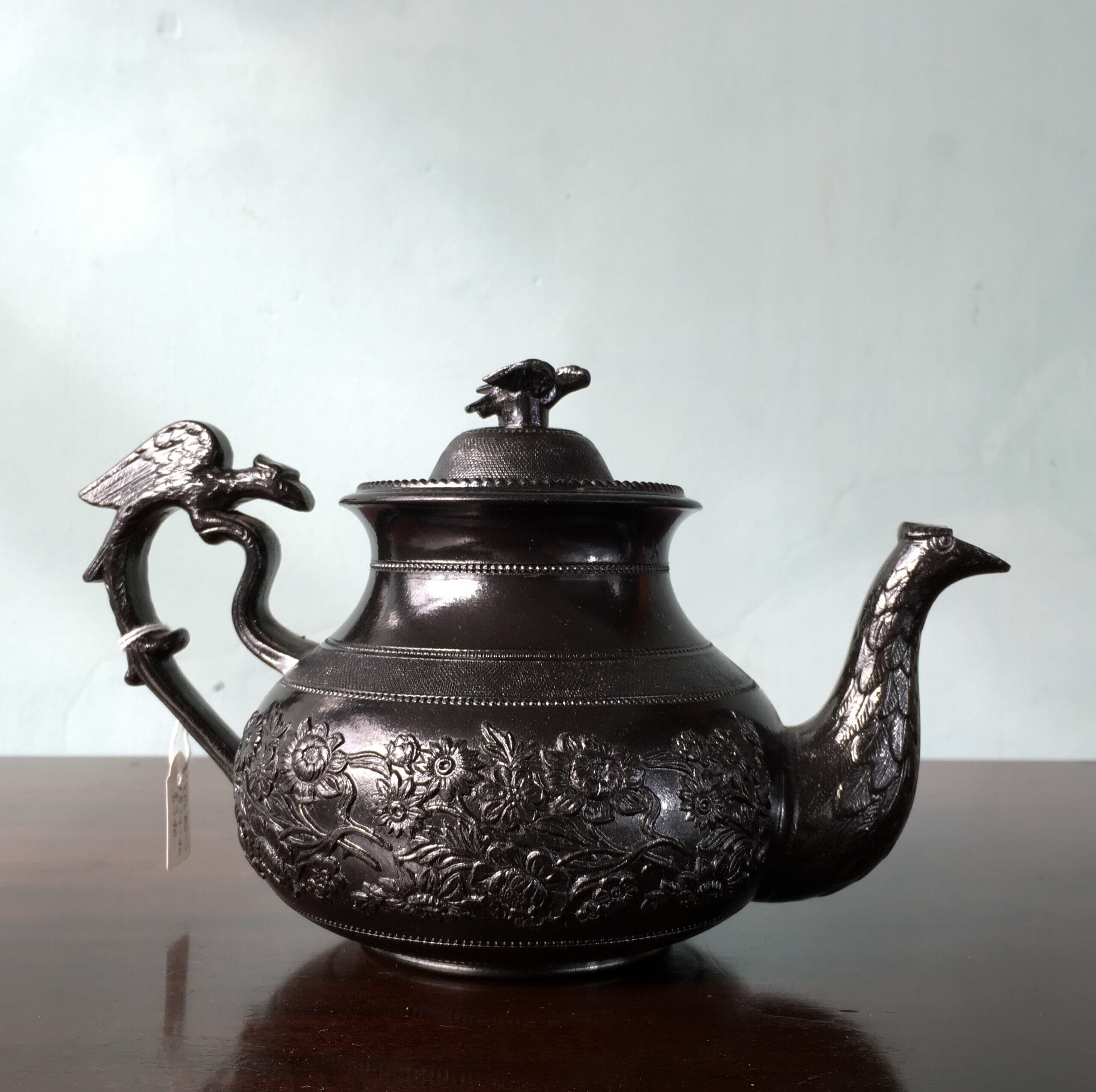 Cyples 'Egyptian Black' teapot, birds head spout & bird handle, 1834-40-0