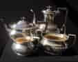 Four piece plated tea service by Henry Wilkinson, c. 1900 -0