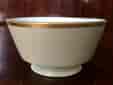 Spode pottery 'drabware' slop bowl, gilt rim, c. 1820 -0