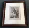 Framed Cook's Voyages engraving - ‘Man of the Admiralty Isles’ circa 1785-0