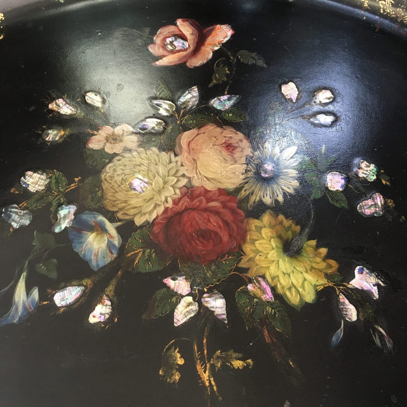 Large Victorian Paper Mache tray, c. 1835-17748