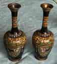 Japanese cloisonné pair of vases, 19th century -0