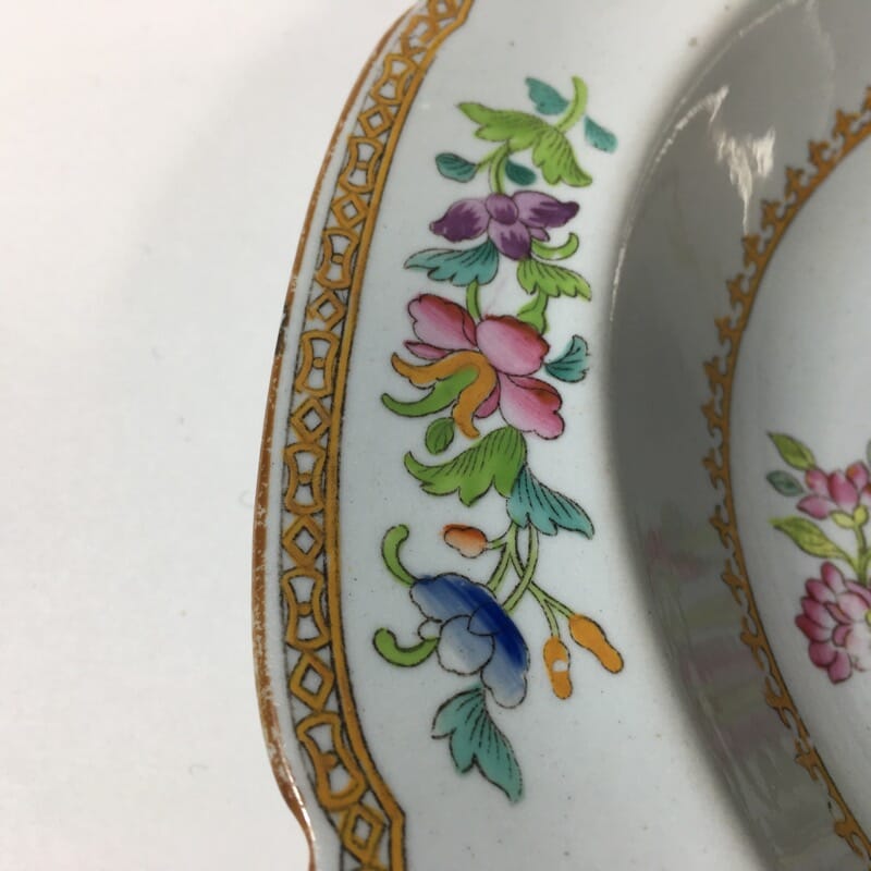 Spode stone china peacock plate, c. 1820 -23120