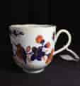 Vauxhall coffee cup, Imari bird & flower pattern, c. 1758-0