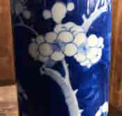 Pair of Chinese cylinder vases, flowering prunus, circa 1900-18476