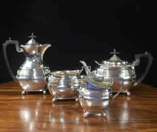 Sterling Silver tea & coffee set, Birmingham 1901-0