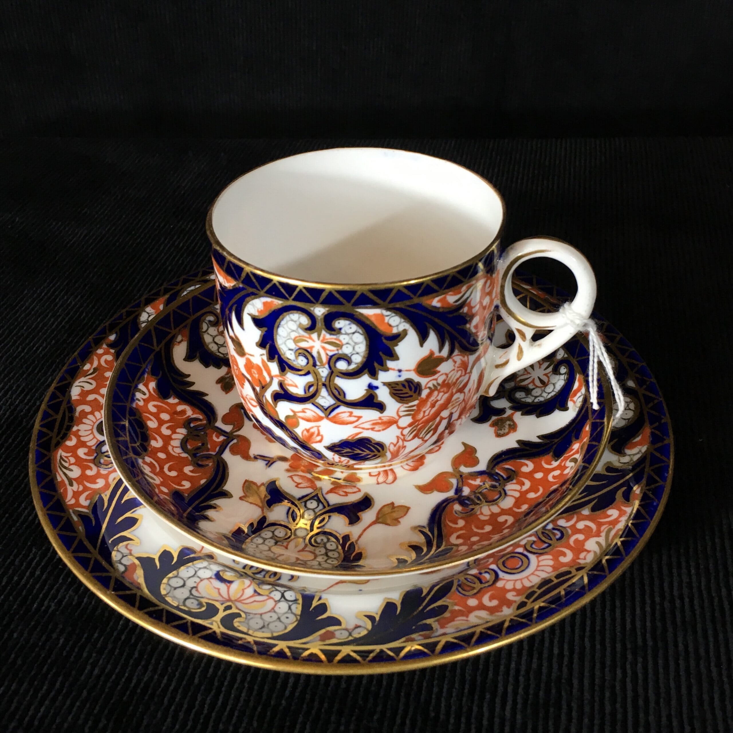 Royal Crown Derby cup saucer & plate, Imari pattern, 1889-0