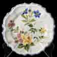 Le Nove (Italy) faience floral plate, 19th century-0