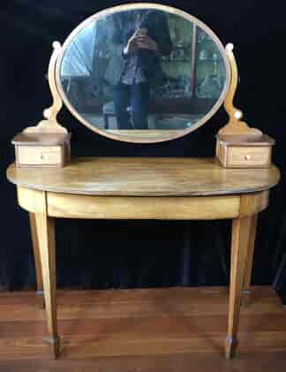 Hepplewhite revival mahogany dressing table, 19th century-0