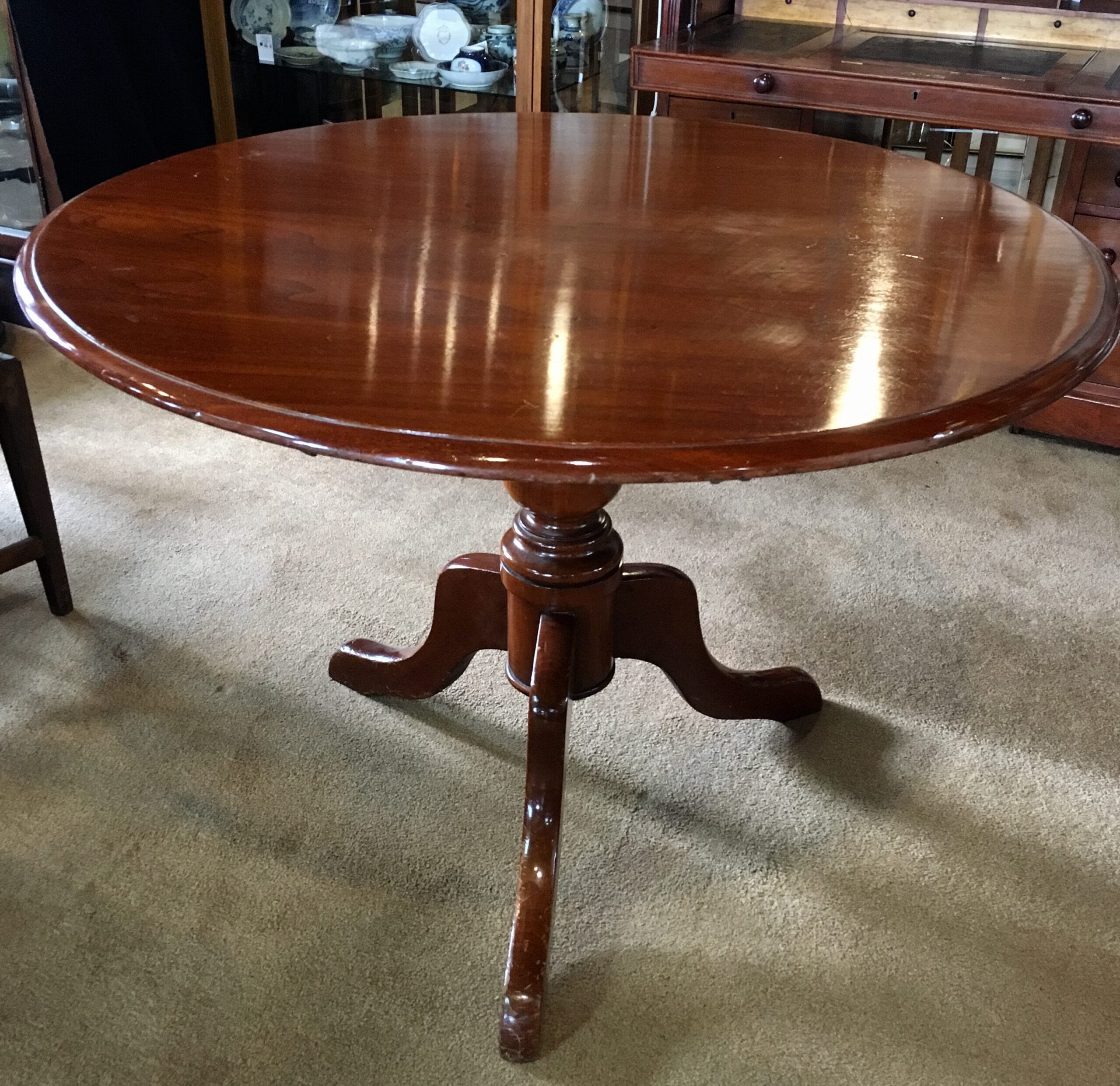 Australian Cedar round table, circa 1880-0 – Moorabool Antique Galleries