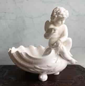 Minton sweetmeat shell dish with Cupid, 1885 -0