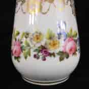Limoges porcelain vase, painted with bands of flowers, c.1870-20262