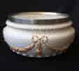 Victorian pottery salad bowl, plated rim, Taylor Tunnicliffe & Co. 1875-96-0