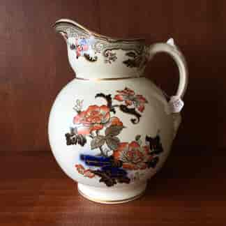Victorian jug, 'IVORY' ware, Oriental garden pattern, c. 1880 -0