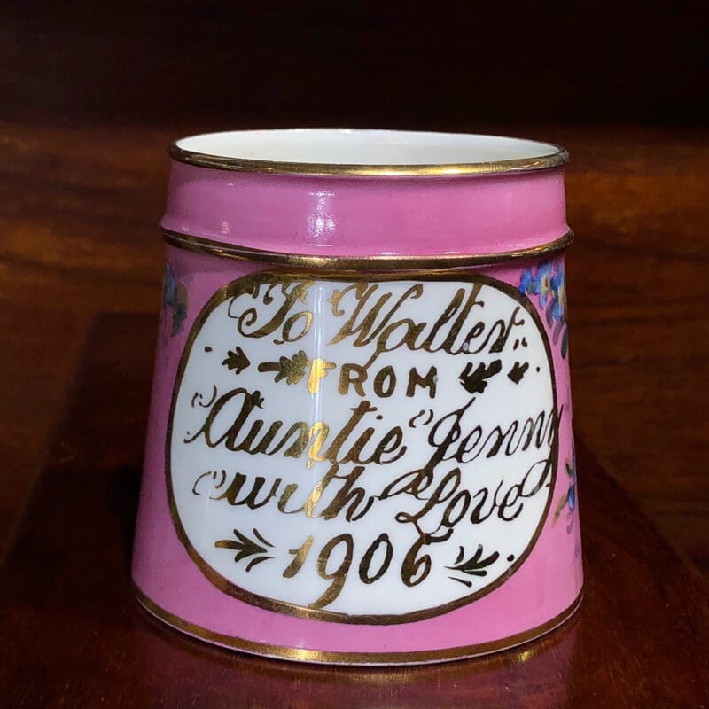 Edwardian presentation mug. C.1906-0