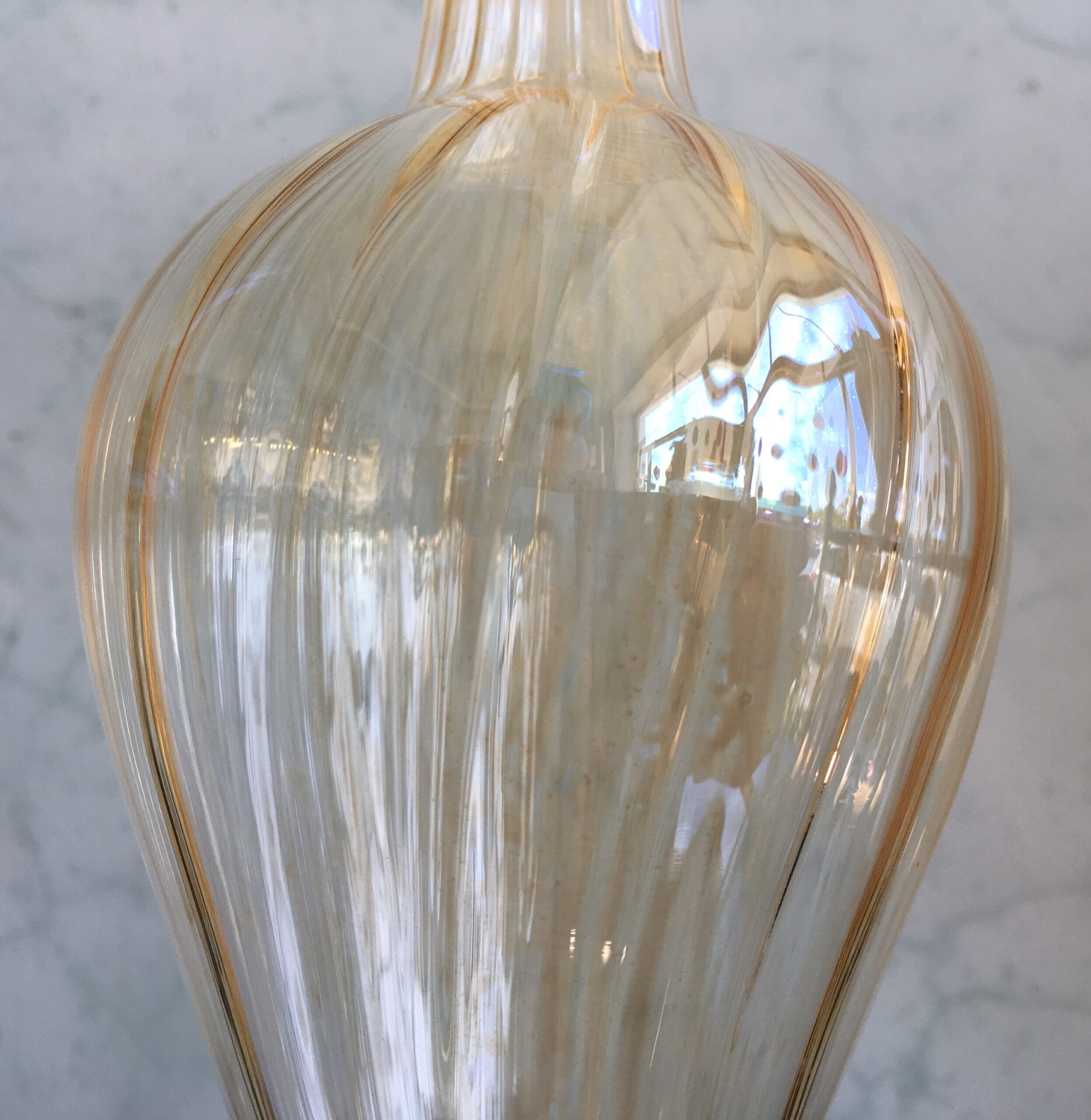 Elegant Pair Of Tall Clear Glass Vases Prob Italian Circa 1900 20963 Moorabool Antique 3163