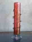 Tall cylinder ruby vase with gold inclusions, c. 1890 -0