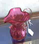 Victorian Ruby glass jug, circa .1880-20564