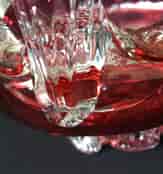 Victorian Ruby & clear glass basket. circa 1880-20517