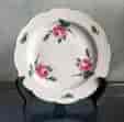 Meissen rose plate, ozier border, early 20th century -0