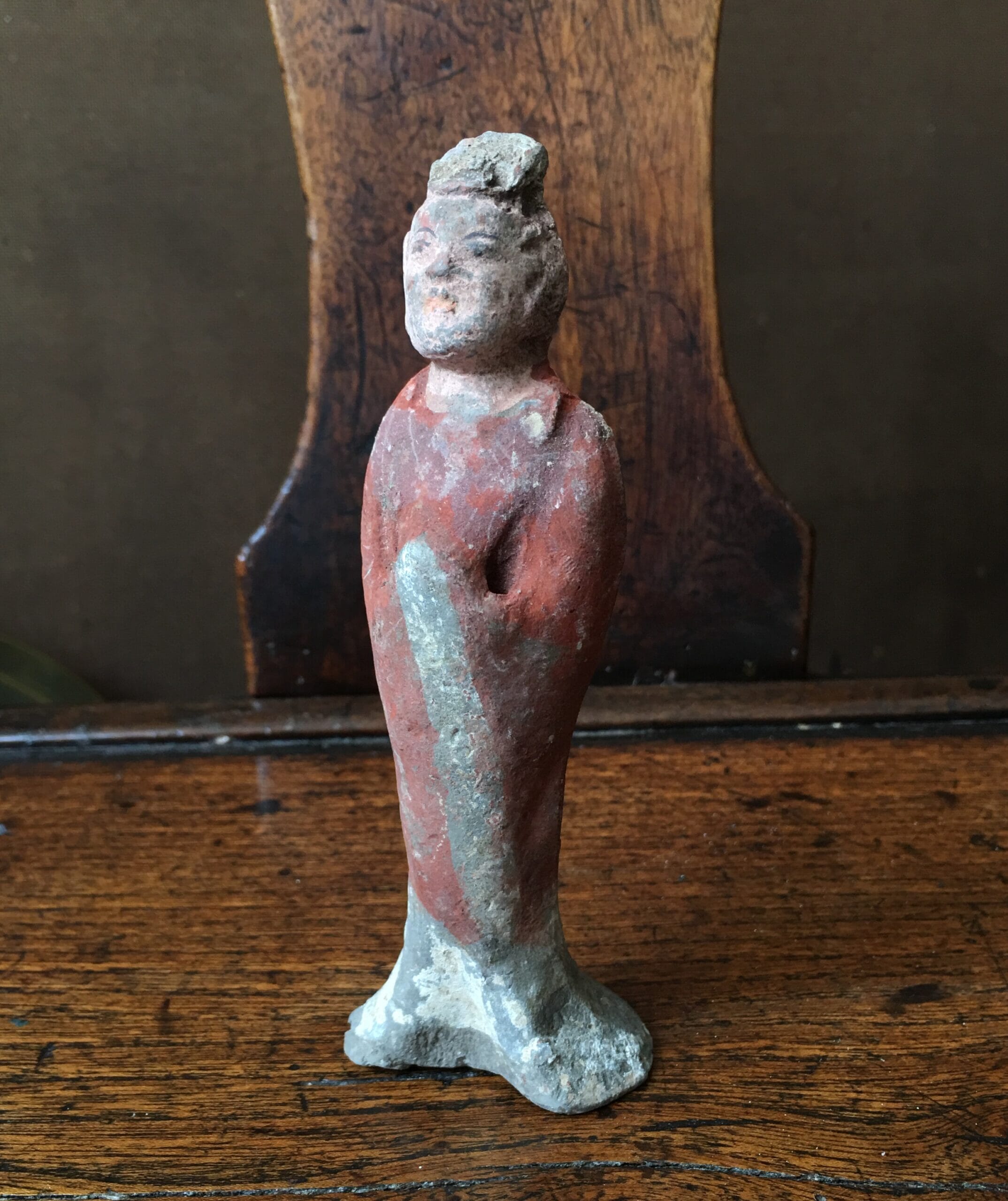 Chinese pottery figure, Sui Dynasty, 581 - 618 AD-0