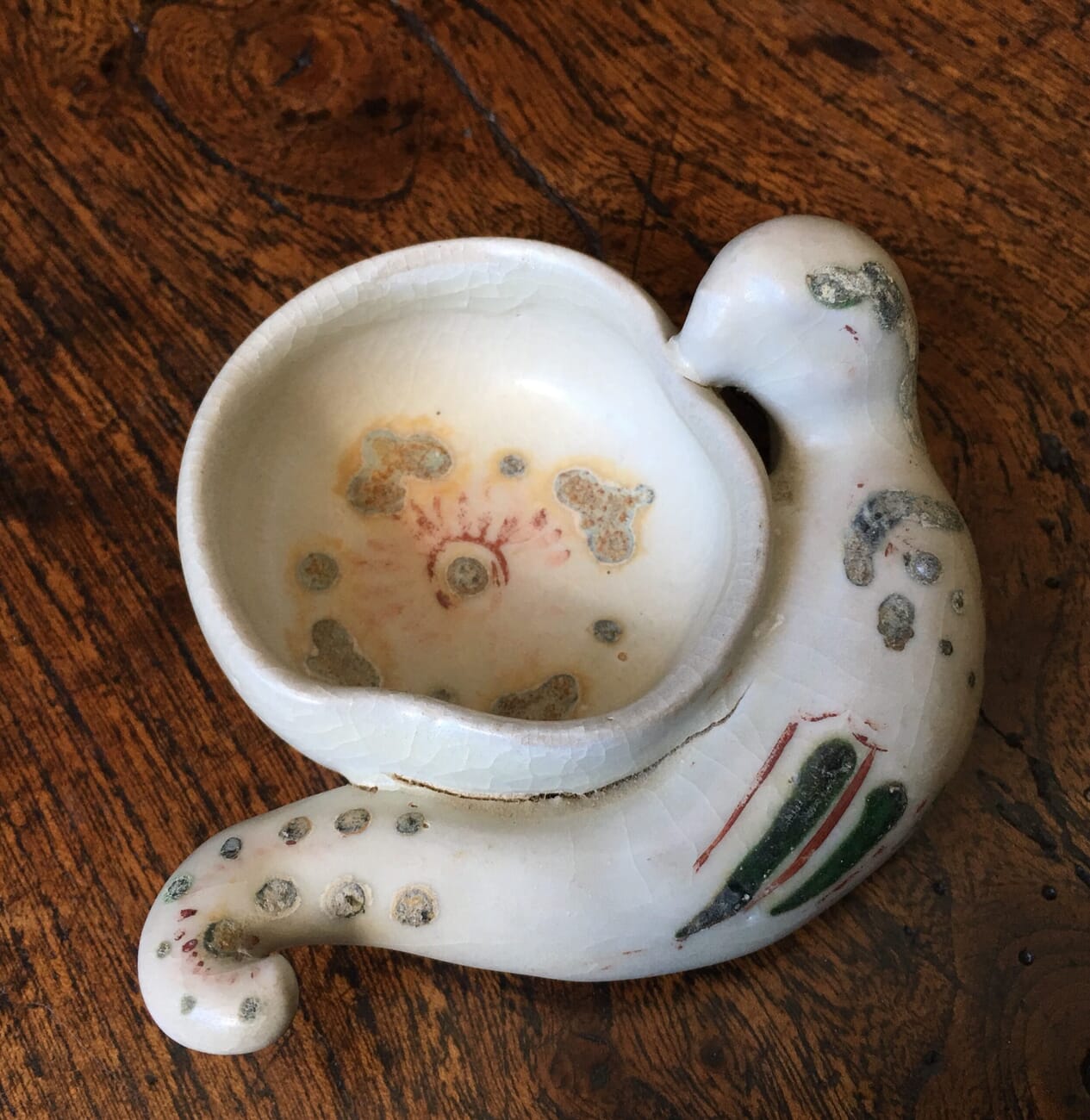 Hoi An shipwreck parrot & peach bowl, late 15th century -21053