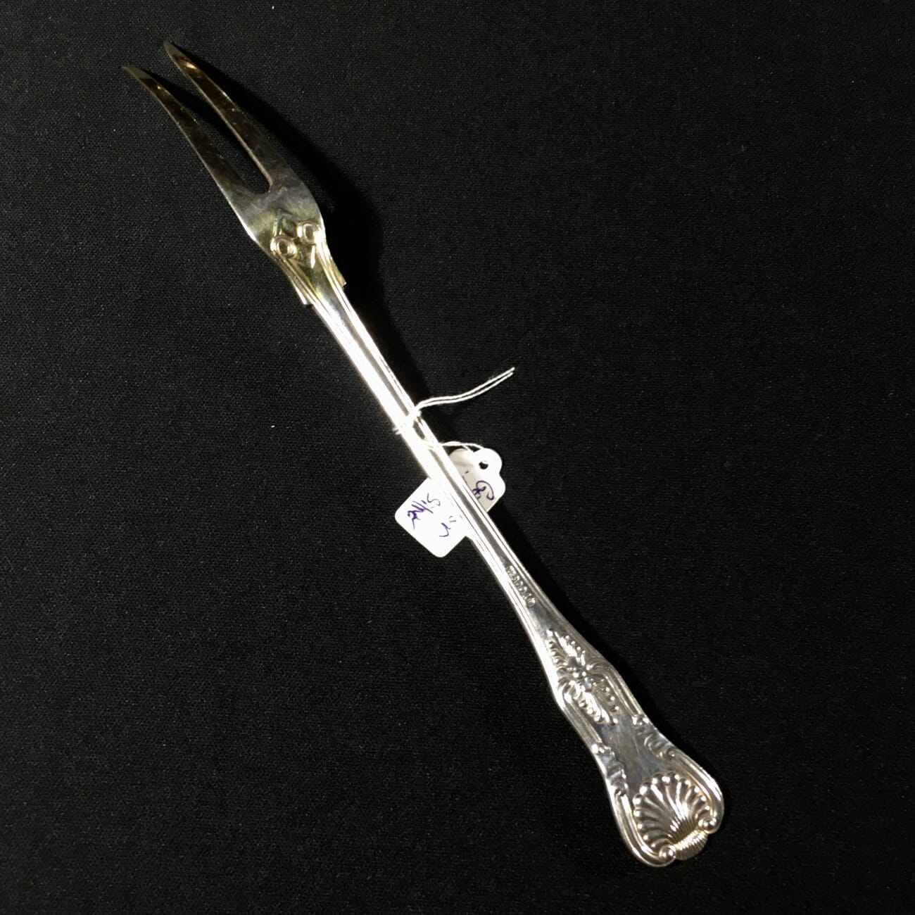 Kings Pattern .800 Silver pickle fork, German c.1900 -20718