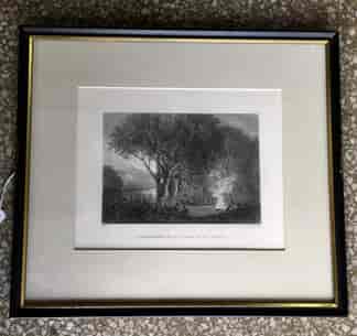 Framed print 'Carrobboree on the banks of the Murray', c. 1875-0