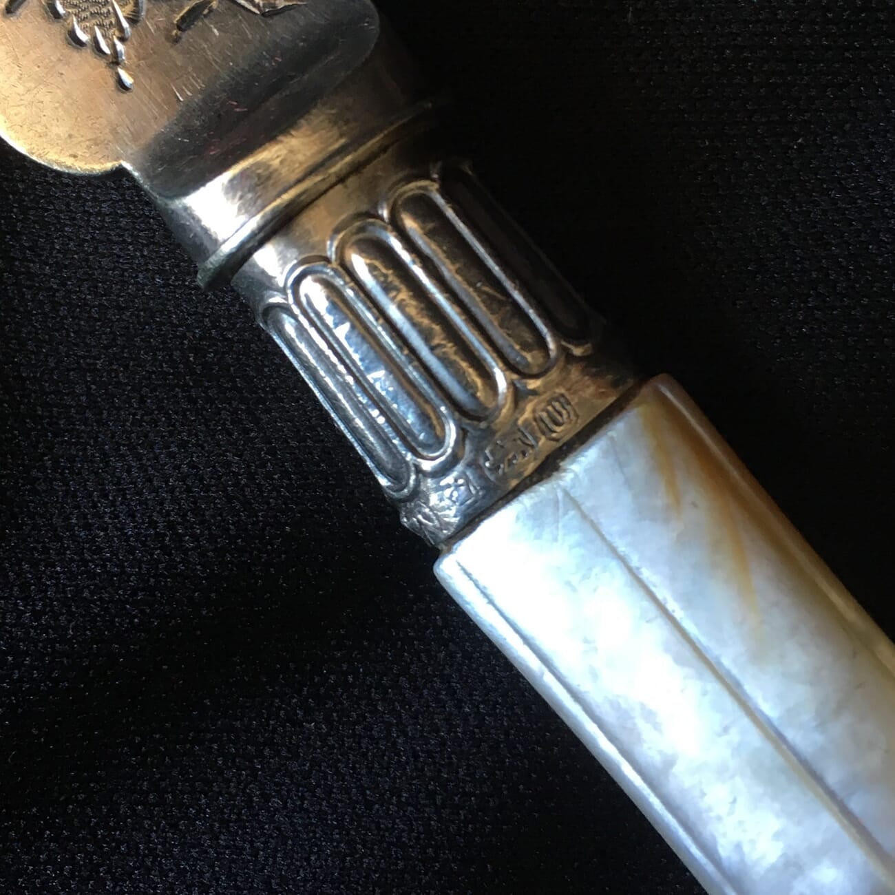 Presentation children's cutlery set, Sterling mount Sheffield 1887-21669