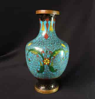 Japanese Cloisonné vase, early 20th century-0