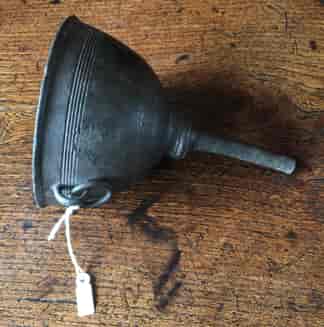 Pewter wine funnel, C. 1820 -0