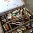 Original artists paint box, with contents, early 20th century -0