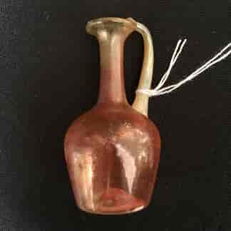 Miniature glass jug, in the ancient Roman manner, 20th century-0