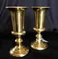 Pair of brass goblets, probably French, 18th/19th century-0