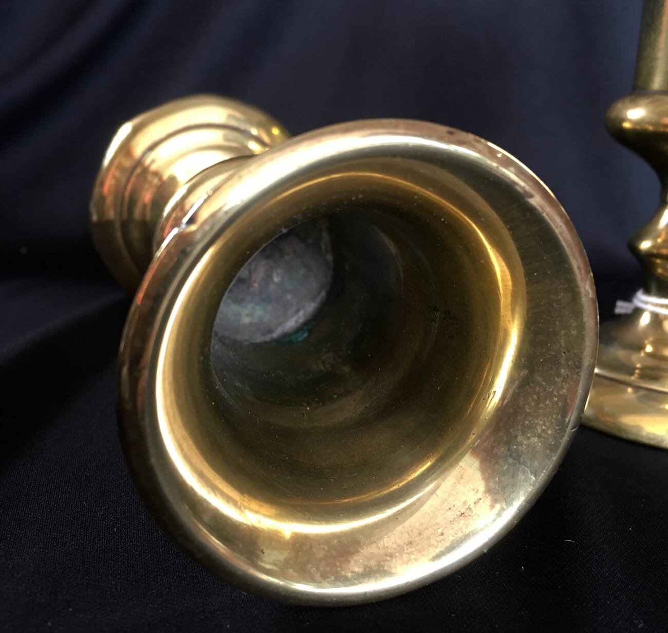 Pair of brass goblets, probably French, 18th/19th century-22066