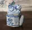 Chinese 'Dragon' blue & white water dropper, 20th century-0