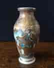 Satsuma pottery vase with raised gilt & figures, c. 1890 -0