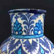 19th Century Persian fritware vase, turquoise colours -22569