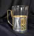 Russian 875 Silver & Glass coffee cup, 20th century-0