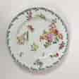 Chelsea Red Anchor feather edge floral plate, C 1760 -0