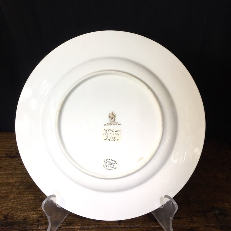 Wedgwood armorial plate, Viscount crown & 'GM de H' c.1891-1900-23973