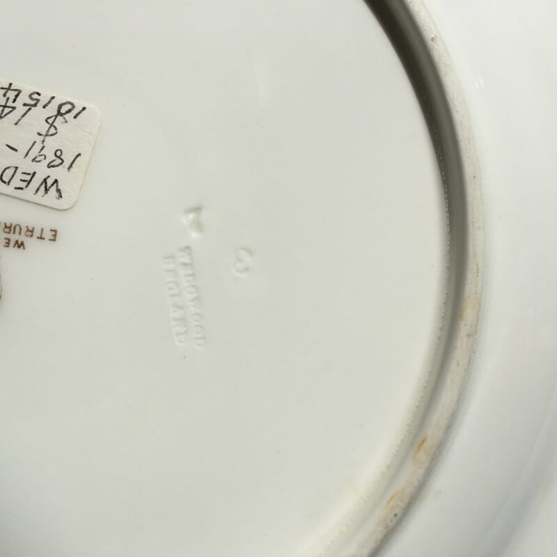 Wedgwood armorial plate, Viscount crown & 'GM de H' c.1891-1900-23975