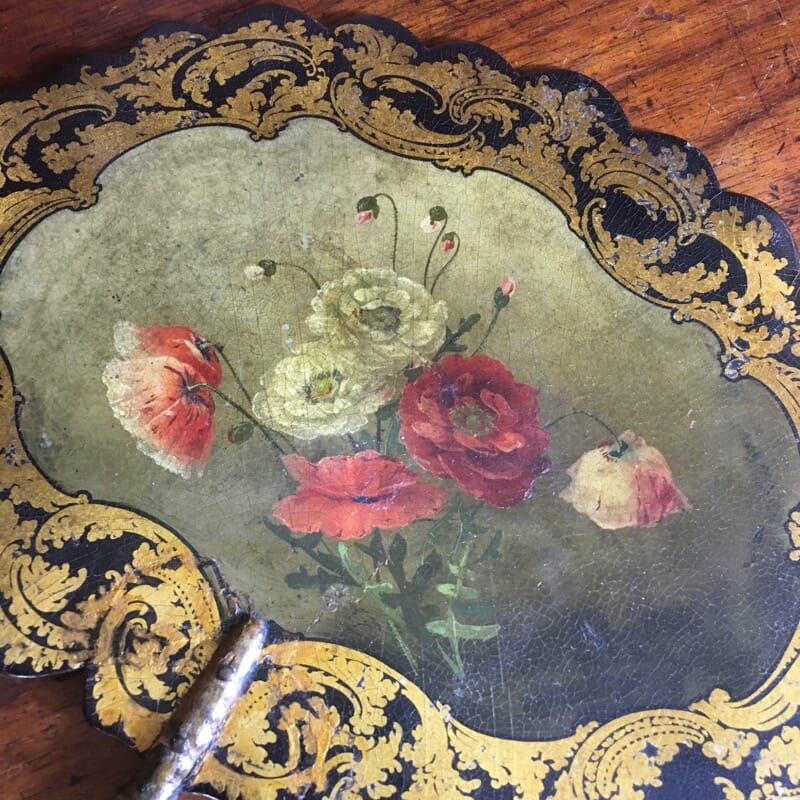 Victorian Paper Mâché fans, c.1850-0