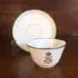 Napoleon III cup & saucer, Gilt 'N', dated 1876 -0