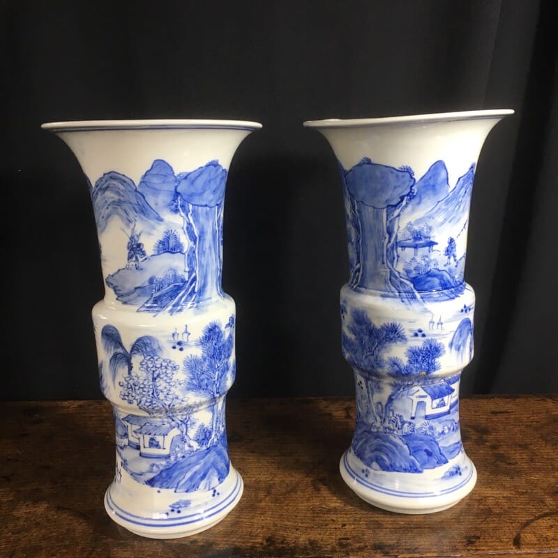 Pair of Chinese porcelain vases, 19th century-0