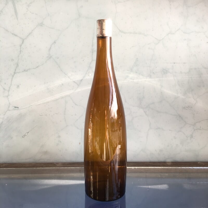 Amber glass decanter, C. 1820 -0