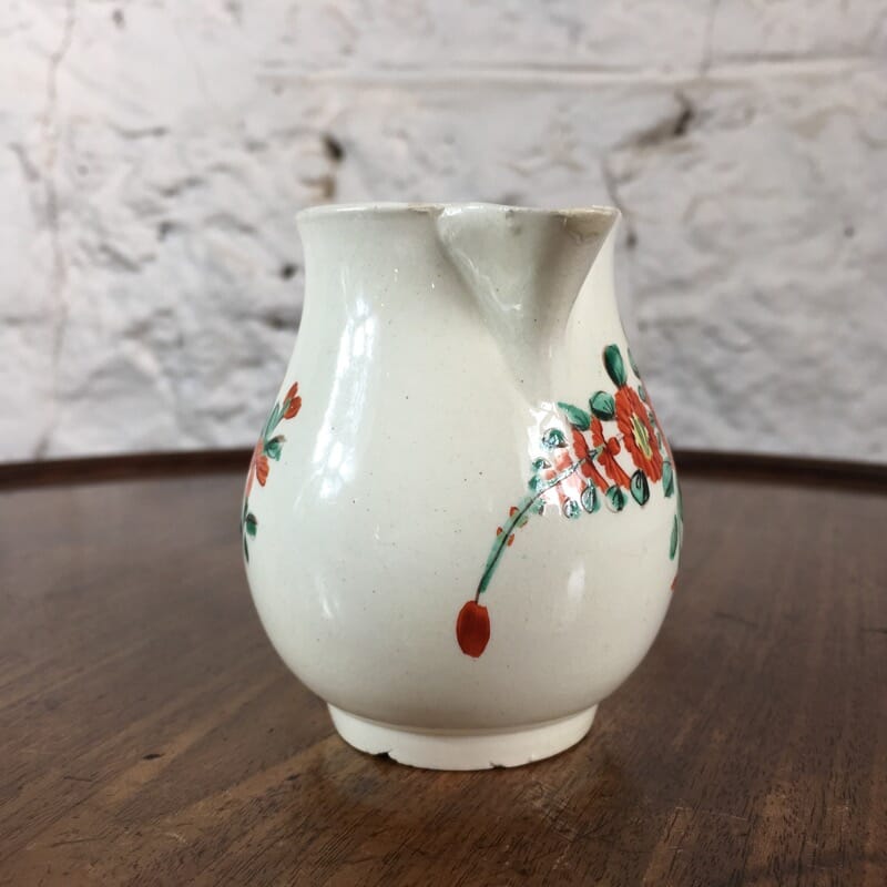 Creamware milk jug with rose pattern, C. 1765 -24197