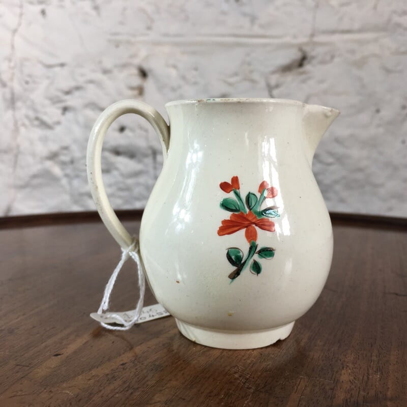 Creamware milk jug with rose pattern, C. 1765 -24195