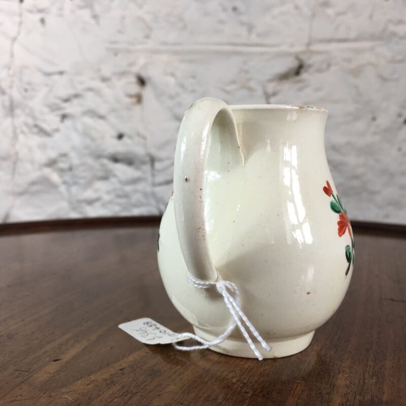 Creamware milk jug with rose pattern, C. 1765 -24198